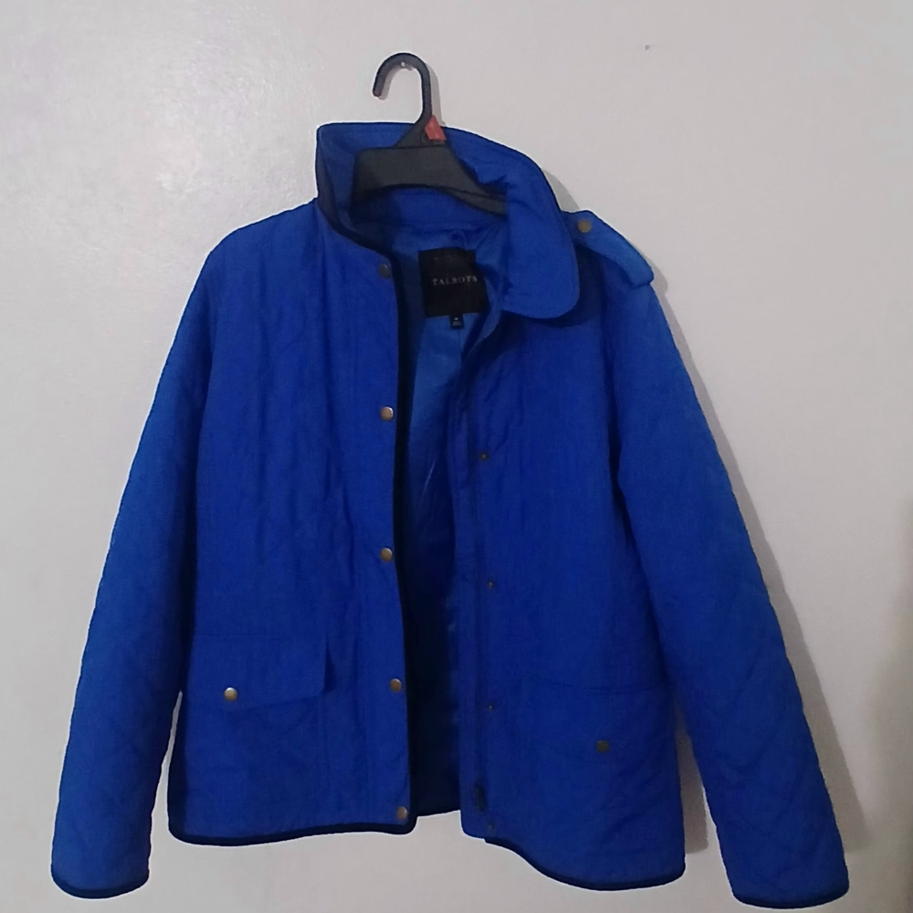 Talbots Royal Blue Quilted Jacket